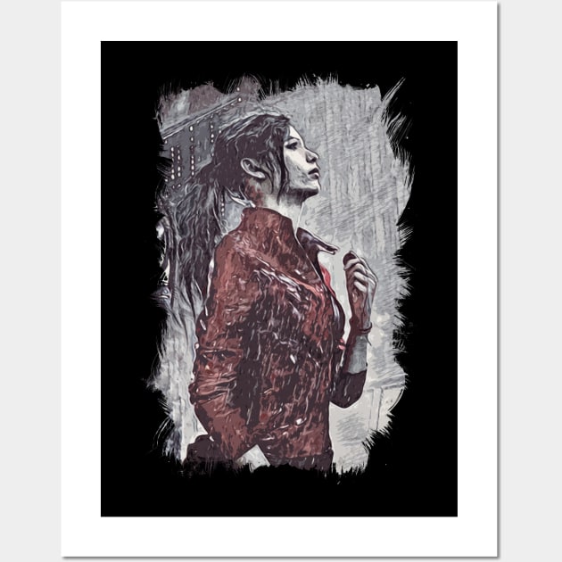 CLAIRE / Searching for her brother / Fan Art Abstract Portrait Wall Art by Naumovski